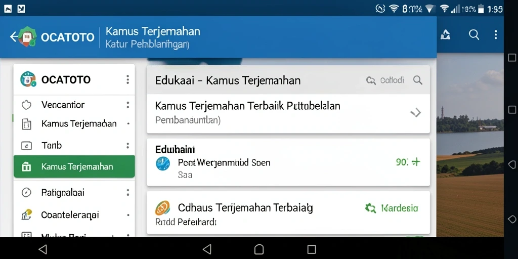 Tampilan antarmuka OCATOTO yang sederhana dan fungsional.