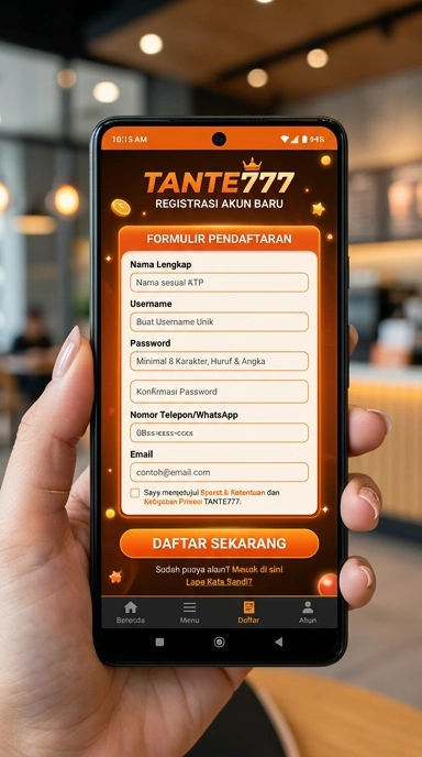 Cara Mudah Buat Akun Baru tante777 di Android
